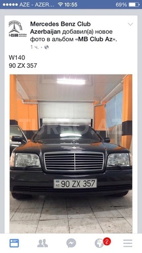 Mercedes S 500 1992, 278,800 km - 0.5 l - Bakı