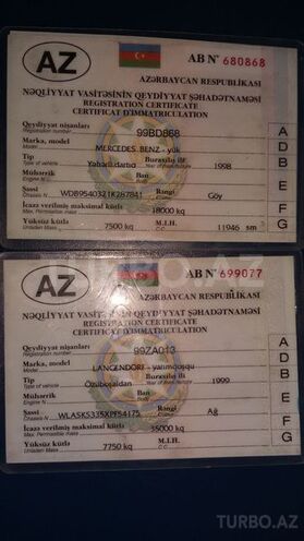 Mercedes Actros 1840 1998, 780,000 km - 12.0 l - Bakı