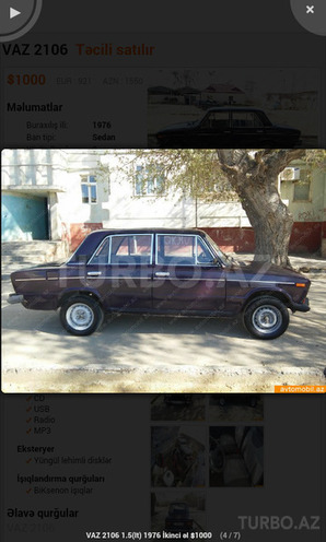 LADA (VAZ) 2106 1976, 96,868 km - 1.6 l - Bakı