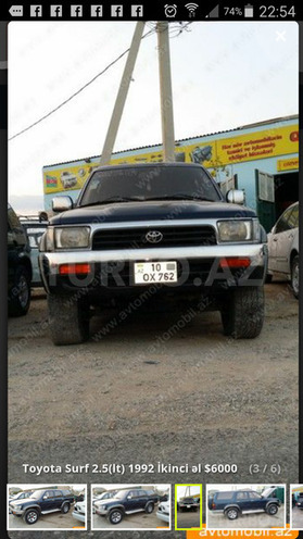 Toyota Surf 1992, 300,009 km - 2.5 l - Bakı