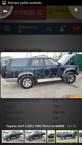 Toyota Surf 1992, 300,009 km - 2.5 l - Bakı