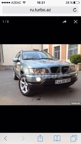 BMW X5 2002, 240,000 km - 3.0 л - Bakı