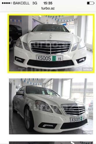 Mercedes E 350 2011, 102 km - 0.4 l - Bakı