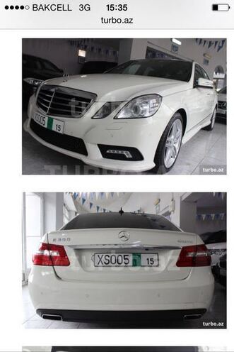 Mercedes E 350 2011, 102 km - 0.4 l - Bakı