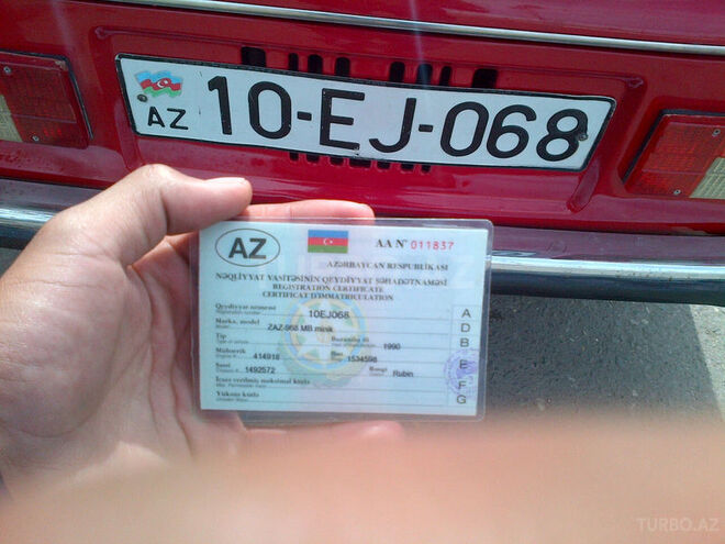 ZAZ 968M 1990, 45,000 km - 1.2 l - Bakı