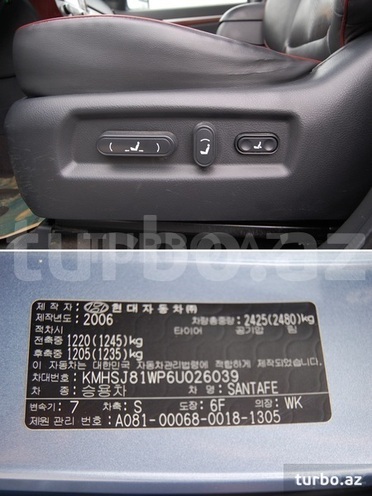Hyundai Santa Fe 2006, 204,376 km - 2.2 л - Bakı