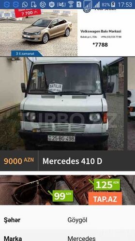 Mercedes 410 D 1991, 310,000 km - 2.3 л - Göygöl