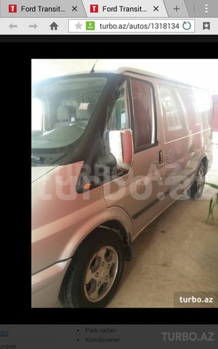 Ford Transit 2001, 26,000 km - 0.3 l - Masallı