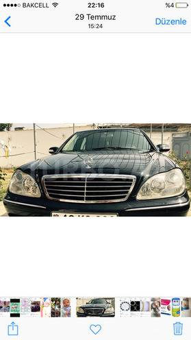 Mercedes S 350 2003, 12,500 km - 3.5 л - Xaçmaz