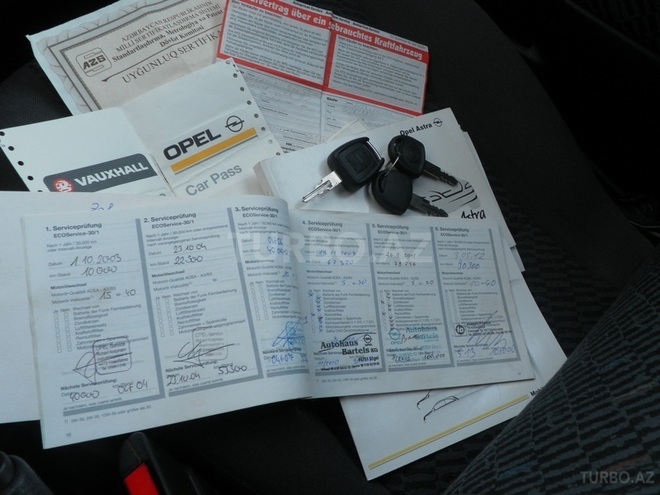 Opel Astra 2002, 117,100 km - 1.6 l - Bakı