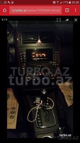 Mercedes A 170 2008, 141,000 km - 0.2 l - Bakı