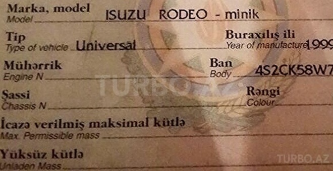 Isuzu  1999, 250,000 km - 3.2 l - Bakı