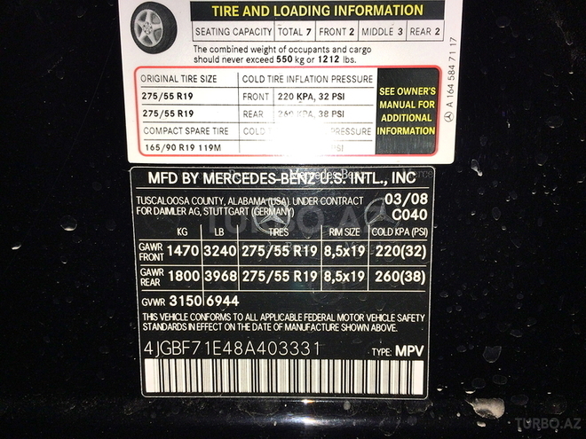 Mercedes GL 450 2008, 130,000 km - 4.7 l - Bakı
