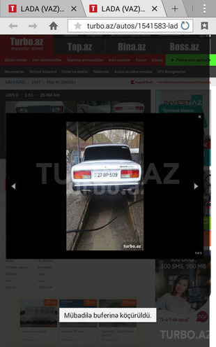 LADA (VAZ) 2107 2009, 35,000 km - 1.6 l - Xaçmaz