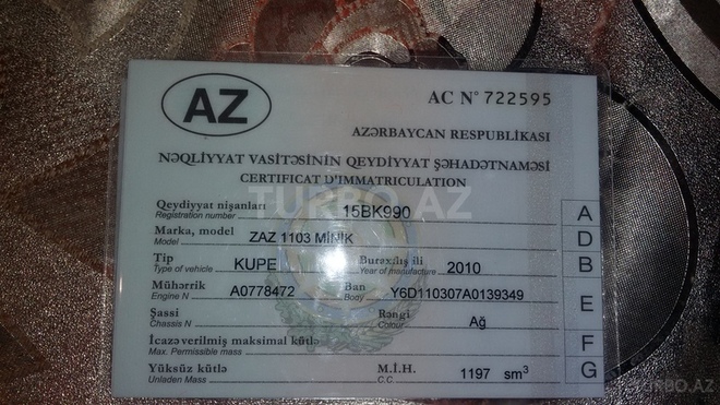 ZAZ Slavuta 2010, 200,000 km - 1.2 л - Bakı