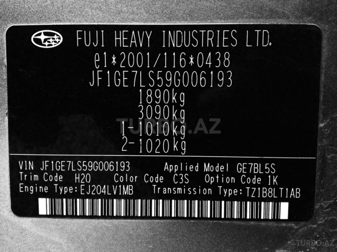 Subaru Impreza 2008, 94,000 km - 2.0 l - Qusar
