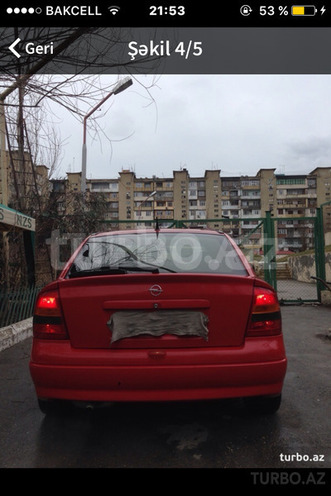 Opel Astra 2001, 122,127 km - 1.8 l - Bakı