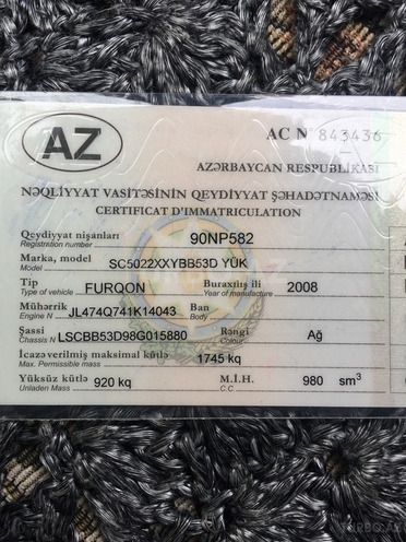 Changan Star 2008, 111,800 km - 1.0 л - Bakı