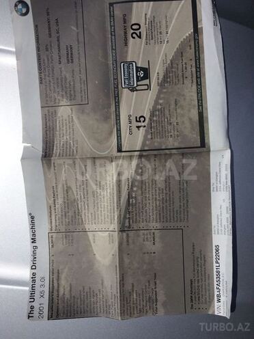 BMW X5 2001, 350,000 km - 3.0 l - Bakı