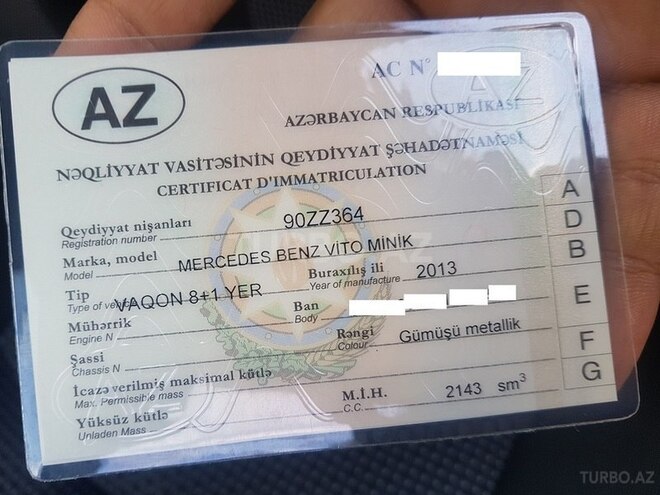 Mercedes Vito 2013, 142,000 km - 2.2 l - Bakı