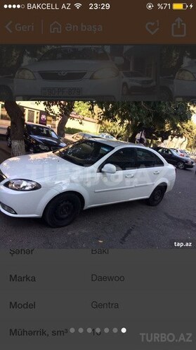 Daewoo Gentra 2014, 85,000 km - 16.0 l - Bakı
