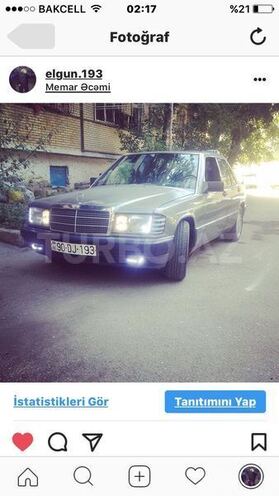 Mercedes 190 1990, 3,750,000 km - 1.9 l - Bakı