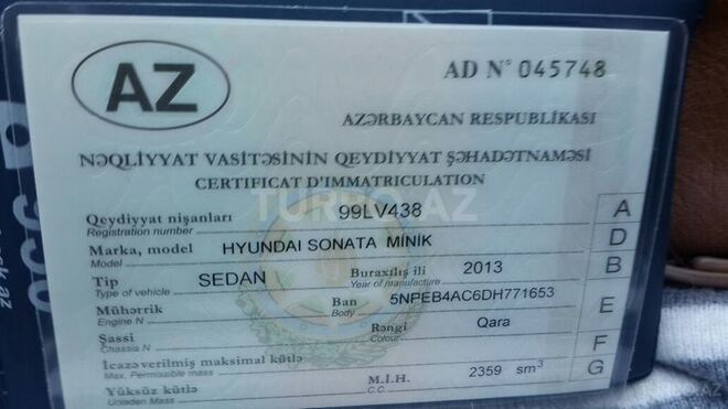 Hyundai Sonata 2013, 51,000 km - 2.4 л - Bakı