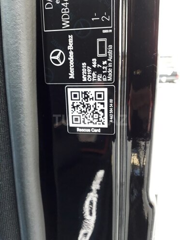 Mercedes G 63 AMG 2015, 11,400 km - 5.5 l - Bakı
