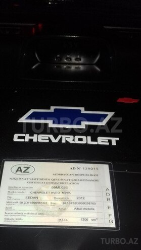 Chevrolet Aveo 2012, 105,855 km - 1.2 l - Bakı