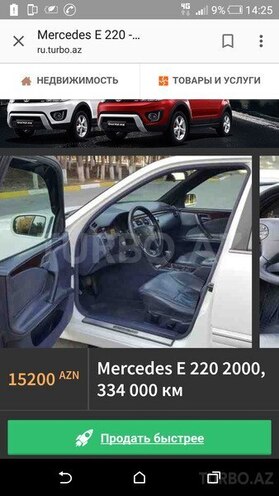 Mercedes E 220 2000, 334,000 km - 1.5 l - Bakı