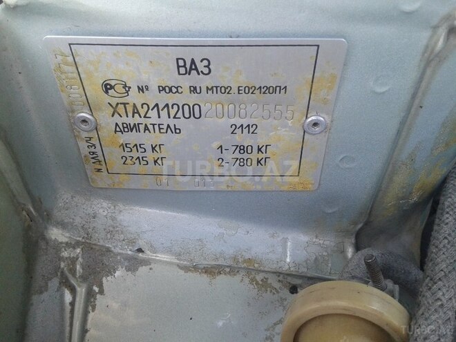 LADA (VAZ) 2112 2002, 999,990 km - 1.6 l - Qax