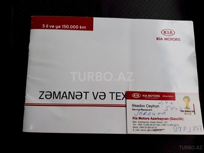 Kia Sorento 2012, 30,158 km - 2.4 l - Sumqayıt