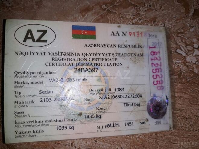 LADA (VAZ) 2106 1989, 252,636 km - 1.3 l - Mingəçevir