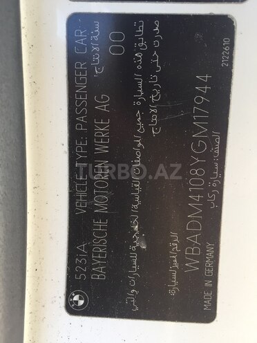 BMW 525 2000, 223,009 km - 2.5 l - Bakı