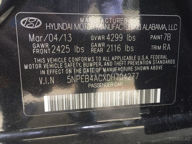 Hyundai Sonata 2013, 71,000 km - 2.4 l - Bakı