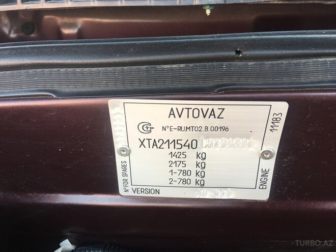 LADA (VAZ) 2115 2012, 31,500 km - 1.6 л - Sumqayıt