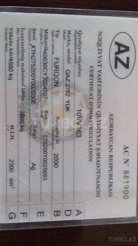 GAZ Sobol 2000, 280,000 km - 2.4 l - Gəncə