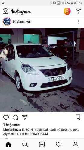 Nissan Sunny 2013, 35,000 km - 1.4 l - Bakı