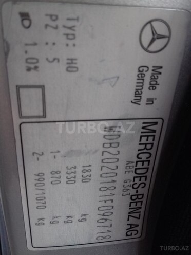 Mercedes C 180 1994, 349,500 km - 1.8 l - Bakı