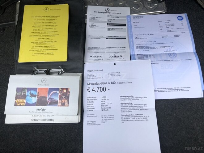 Mercedes C 180 1998, 266,000 km - 1.8 л - Bakı