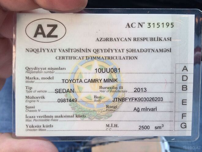 Toyota Camry 2013, 116,000 km - 2.5 l - Bakı