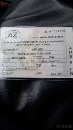 Mercedes ML 350 2004, 250,000 km - 3.0 л - Bakı