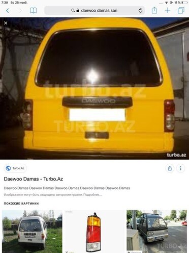 Daewoo Damas 1998, 123,567 km - 0.1 l - Sumqayıt