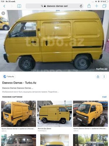 Daewoo Damas 1998, 123,567 km - 0.1 l - Sumqayıt