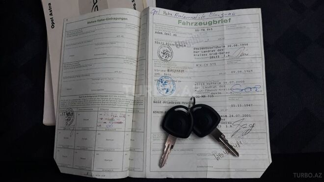 Opel Astra 1998, 389,500 km - 1.8 l - Bakı