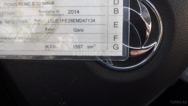 DongFeng Aeolus S30 2014, 160,000 km - 1.6 l - Bakı