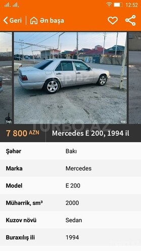 Mercedes E 220 1992, 222,222 km - 2.2 l - Sumqayıt