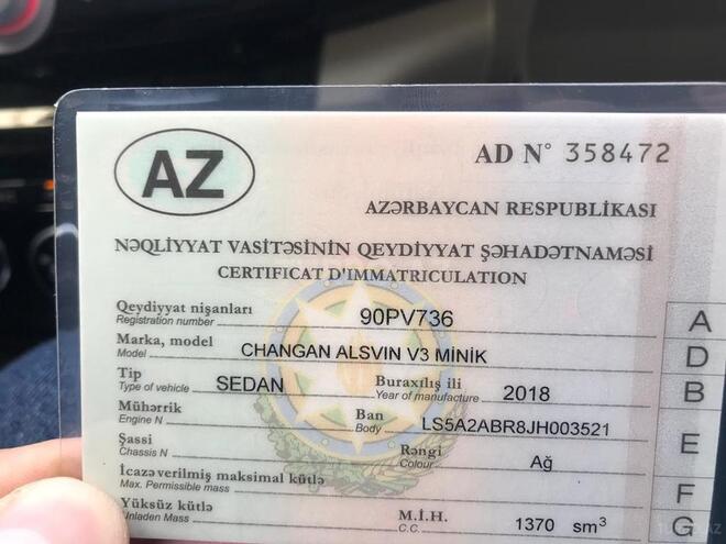Changan Alsvin V3 2018, 1,336 km - 1.4 l - Xırdalan