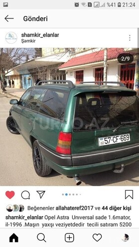 Opel Astra 1996, 332,544 km - 1.6 л - Şəmkir