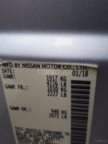 Nissan Altima 2018, 31,000 km - 2.5 l - Bakı